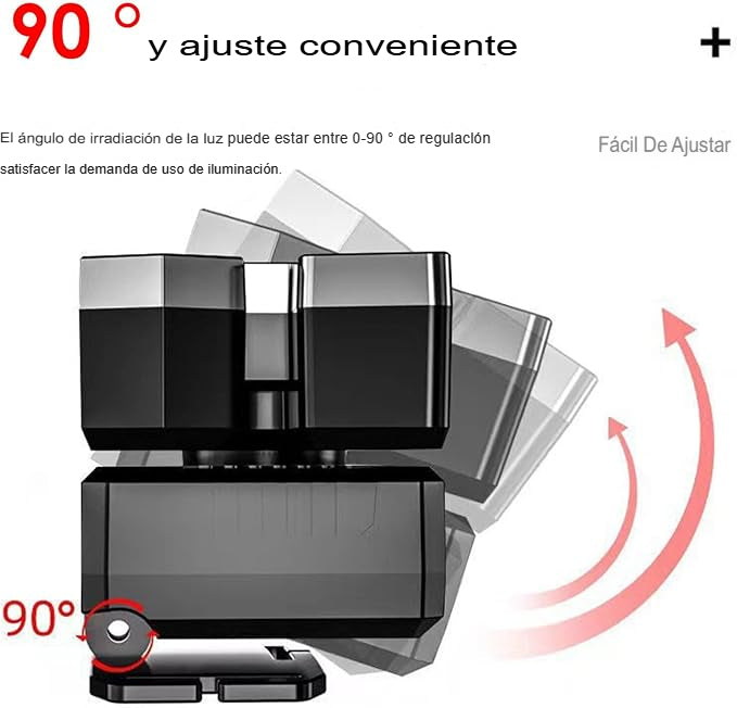 ⚡🔦 Linterna Minera Recargable 5 Focos⭐