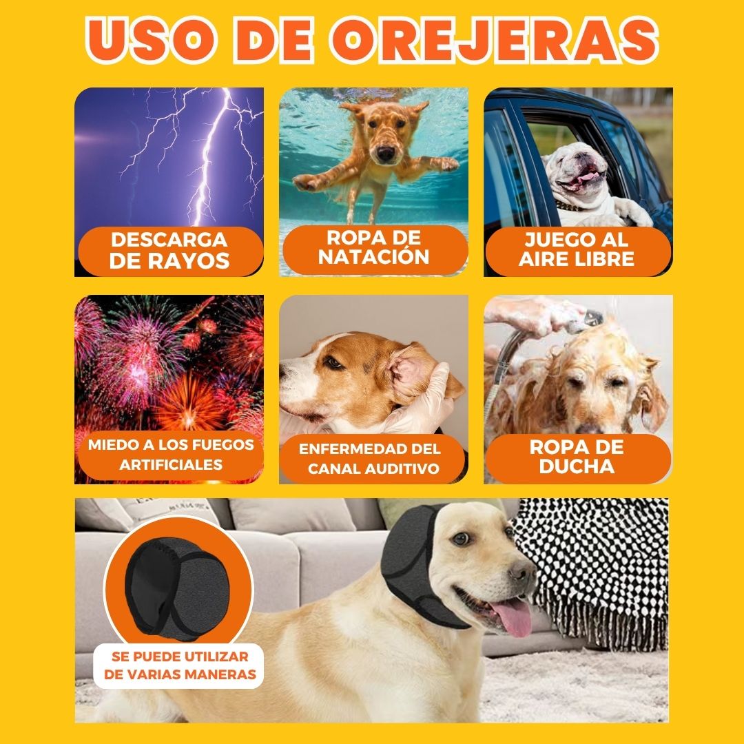 🐶✨ Orejera Anti Ruido para Mascotas⭐ | Envío Gratis
