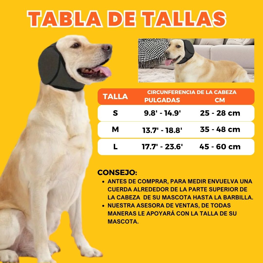 🐶✨ Orejera Anti Ruido para Mascotas⭐ | Envío Gratis