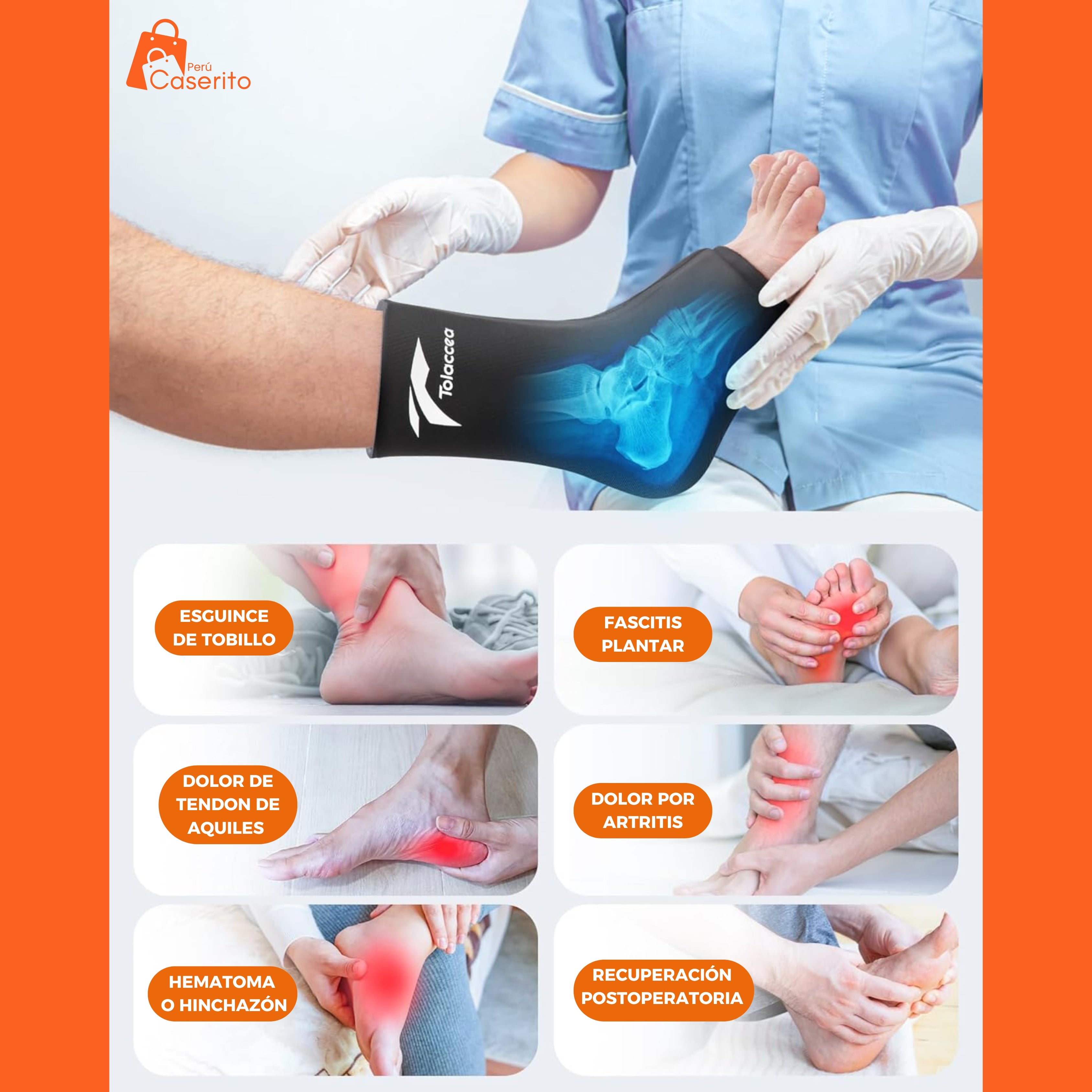 Tobillera Terapéutica Frío/Calor – Alivio Instantáneo y Comodidad Total